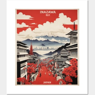 Inazawa Japan Vintage Poster Tourism Posters and Art